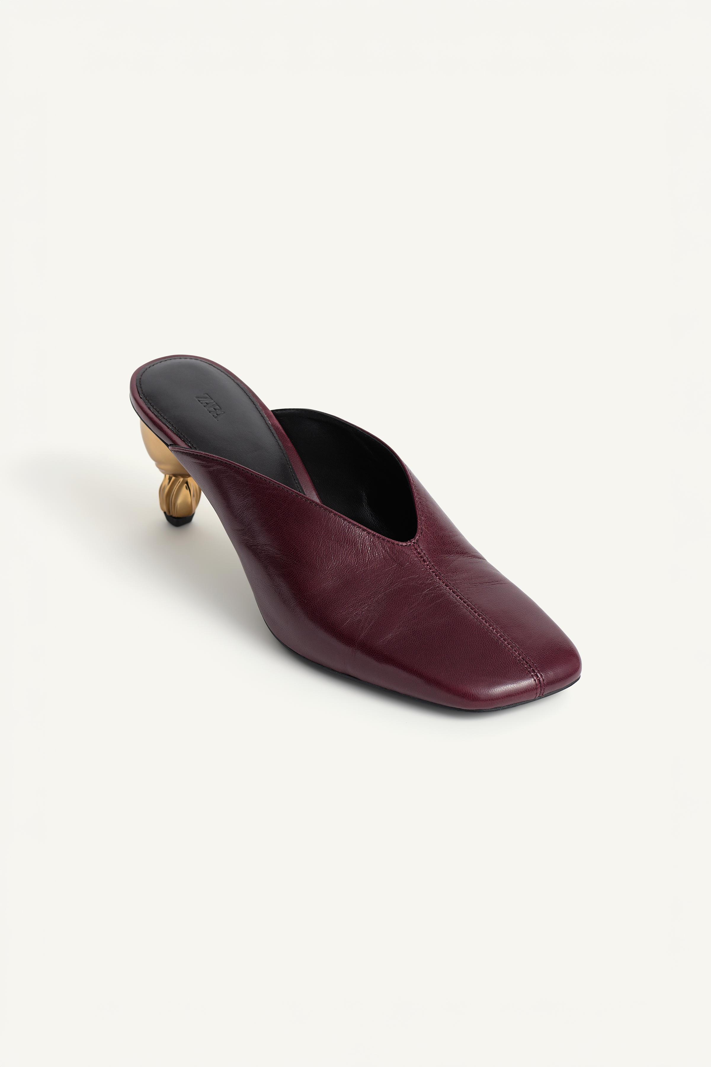 MULES À TALONS EN CUIR ÉDITION LIMITÉE