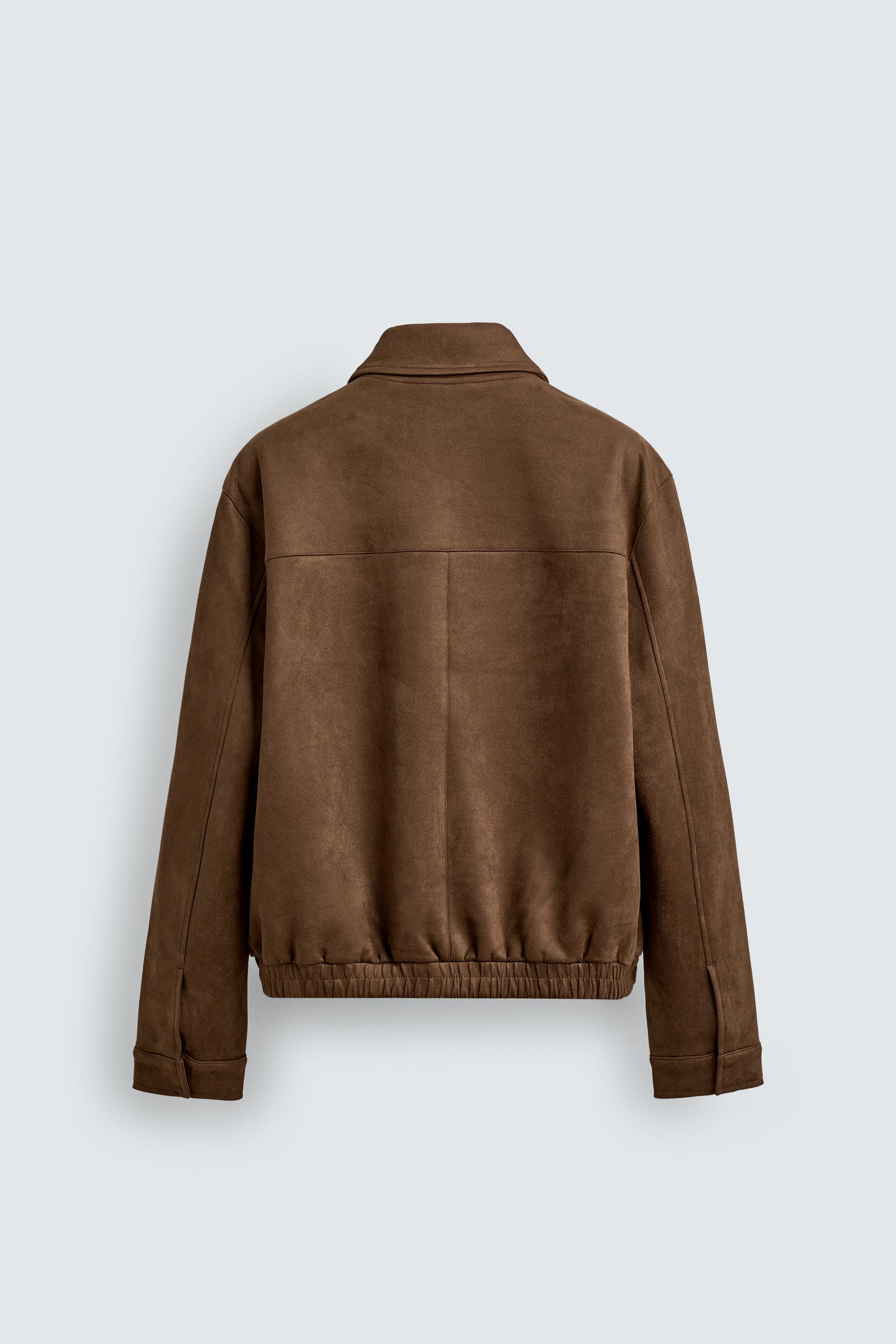 BLOUSON EFFET DAIM