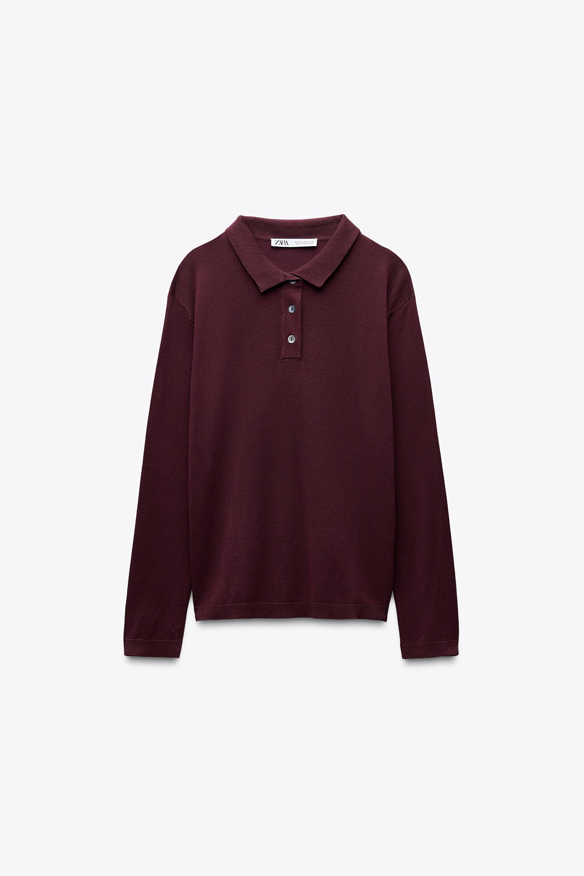 BASIC KNIT POLO TOP