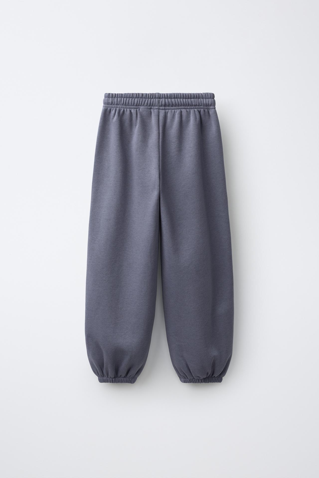 VARSITY FLEECE JOGGER PANTS — Faded blue