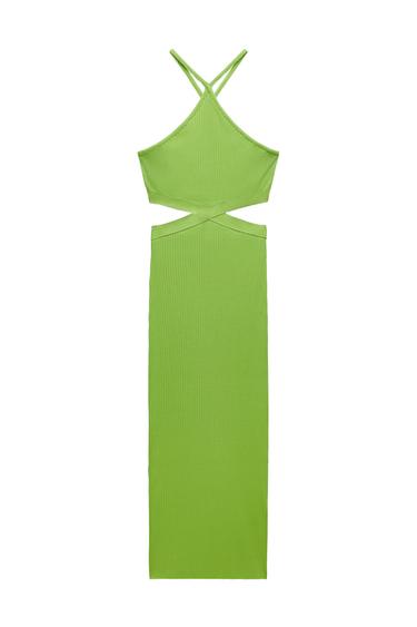CUT OUT RIB DRESS