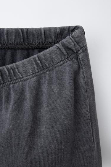 BERMUDA EFFET DÉLAVÉ CLOUS - Gris anthracite de Zara - Image 3