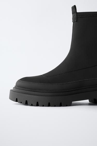 BOTTINES CHAUSSETTES WATER REPELLENT - Noir de Zara - Image 5