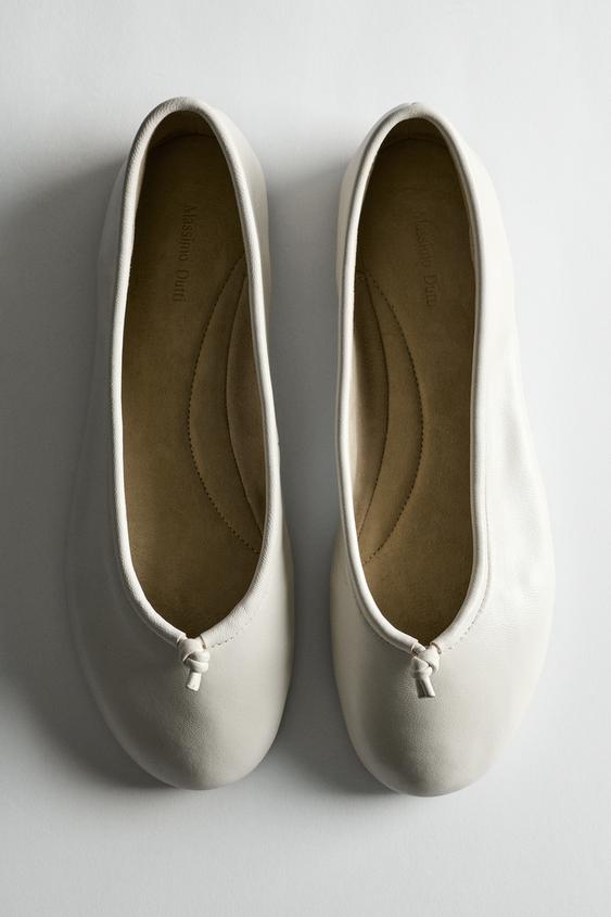 Bailarina nudo piel - Blanco de Zara - Imagen 0