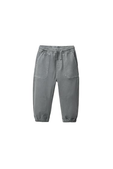 PANTALÓN SARGA CARGO JOGGER - Azul / Gris de Zara