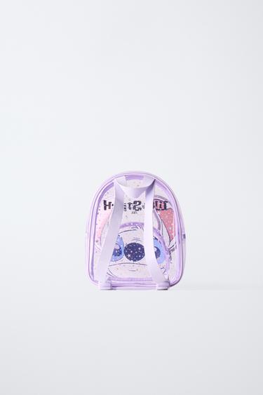 LILO & STITCH © DISNEY VINYL BACKPACK - Mauve Purple by Zara - Image 4