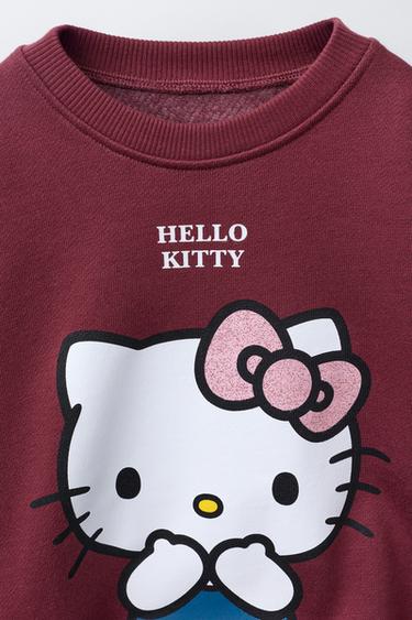 ENSEMBLE SWEAT-SHIRT ET LEGGING HELLO KITTY © SANRIO - Bordeaux de Zara - Image 2