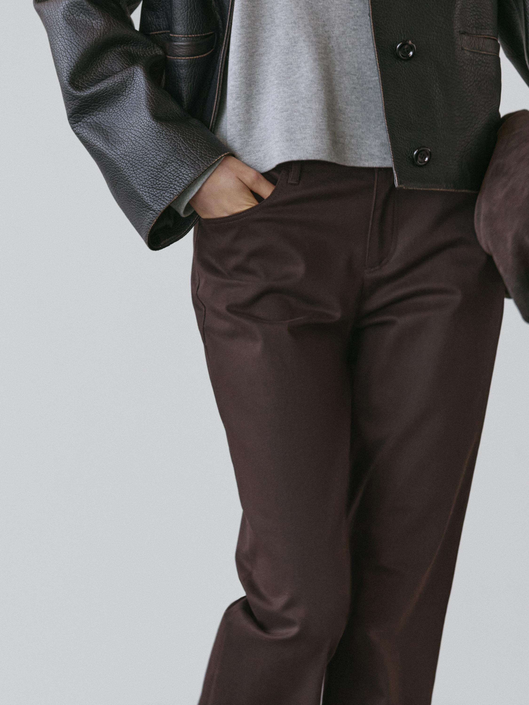 Boot-cut trousers
