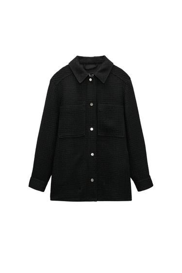 TEXTURED OVERSHIRT