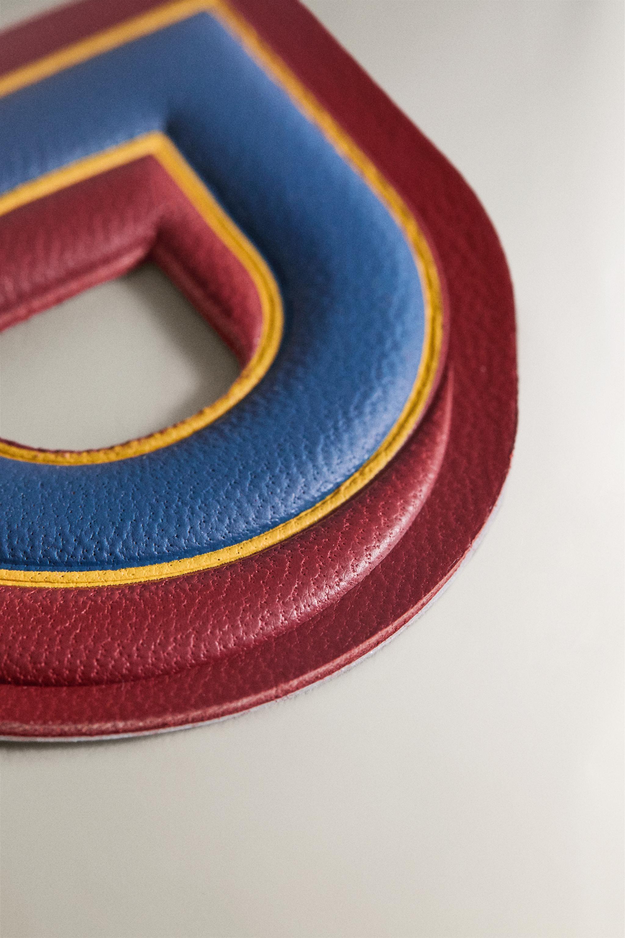 LEATHER LETTER D PATCH