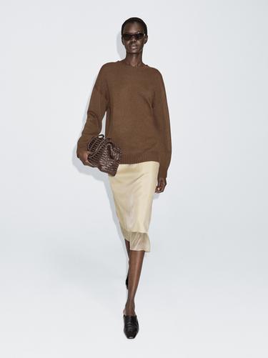 Jersey cuello redondo mezcla lana - Toffe de Zara