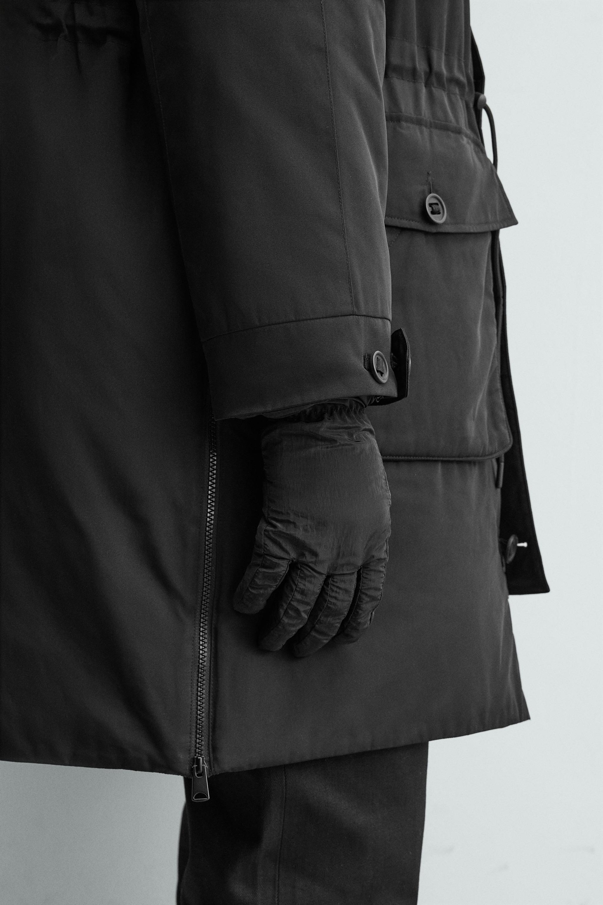 TECHNICAL COMBINATION GLOVES - Black | ZARA United States