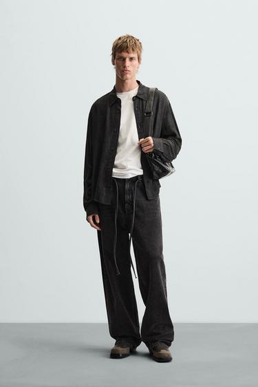 CAMISA XADREZ - Preto da Zara - Imagem 0