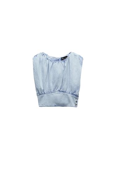 CUERPO DENIM DRAPEADO
