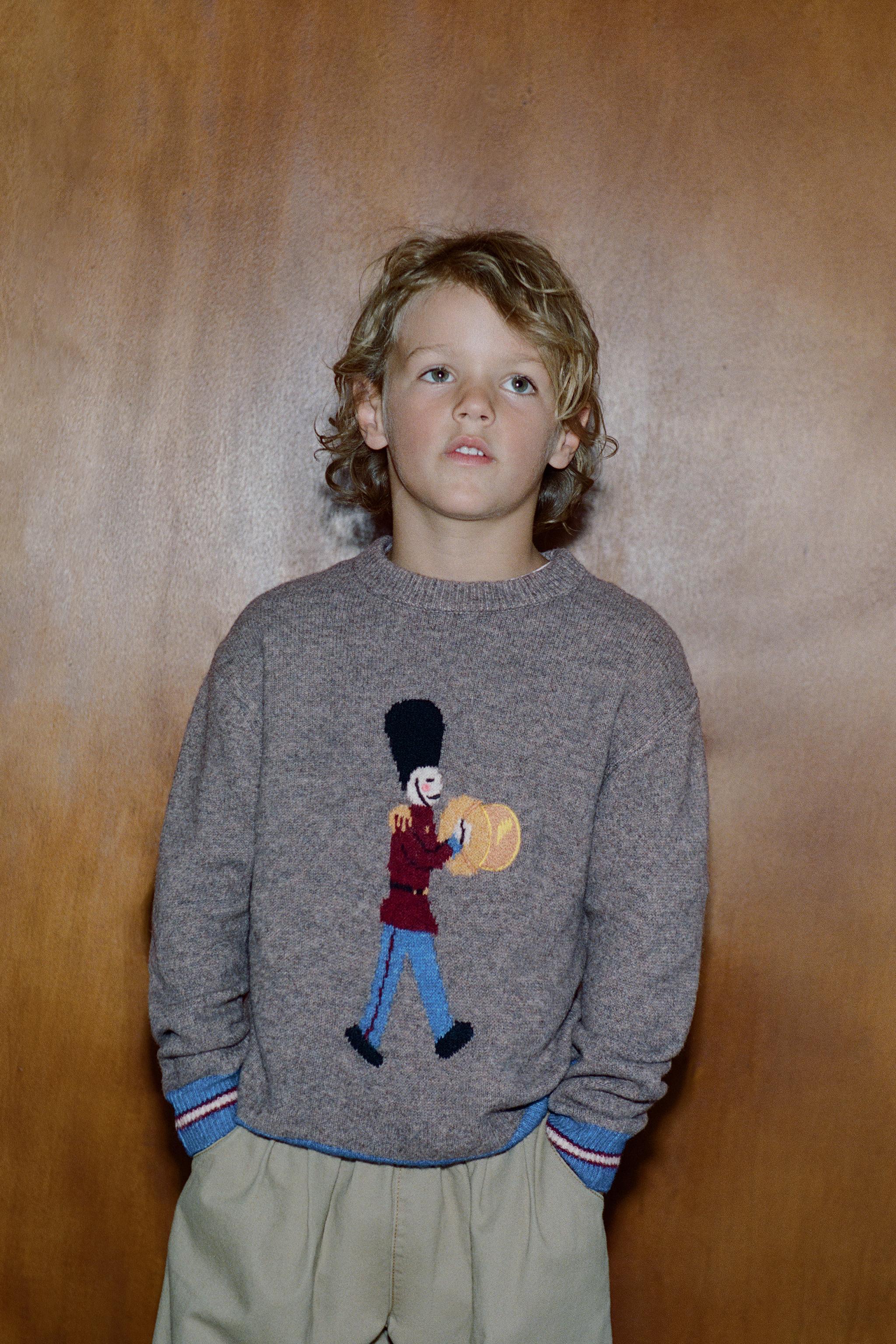 Детские свитеры Zara SOFT-KNIT ROYAL GUARD PRINT JUMPER