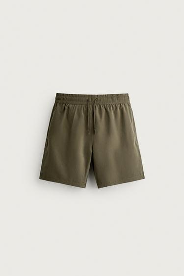 Zaras LÅNG BADBYXA SOFT - Khaki