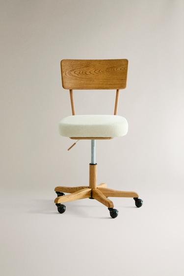 DESK CHAIR WITH WHEELS - Light beige by Zara - Image 0