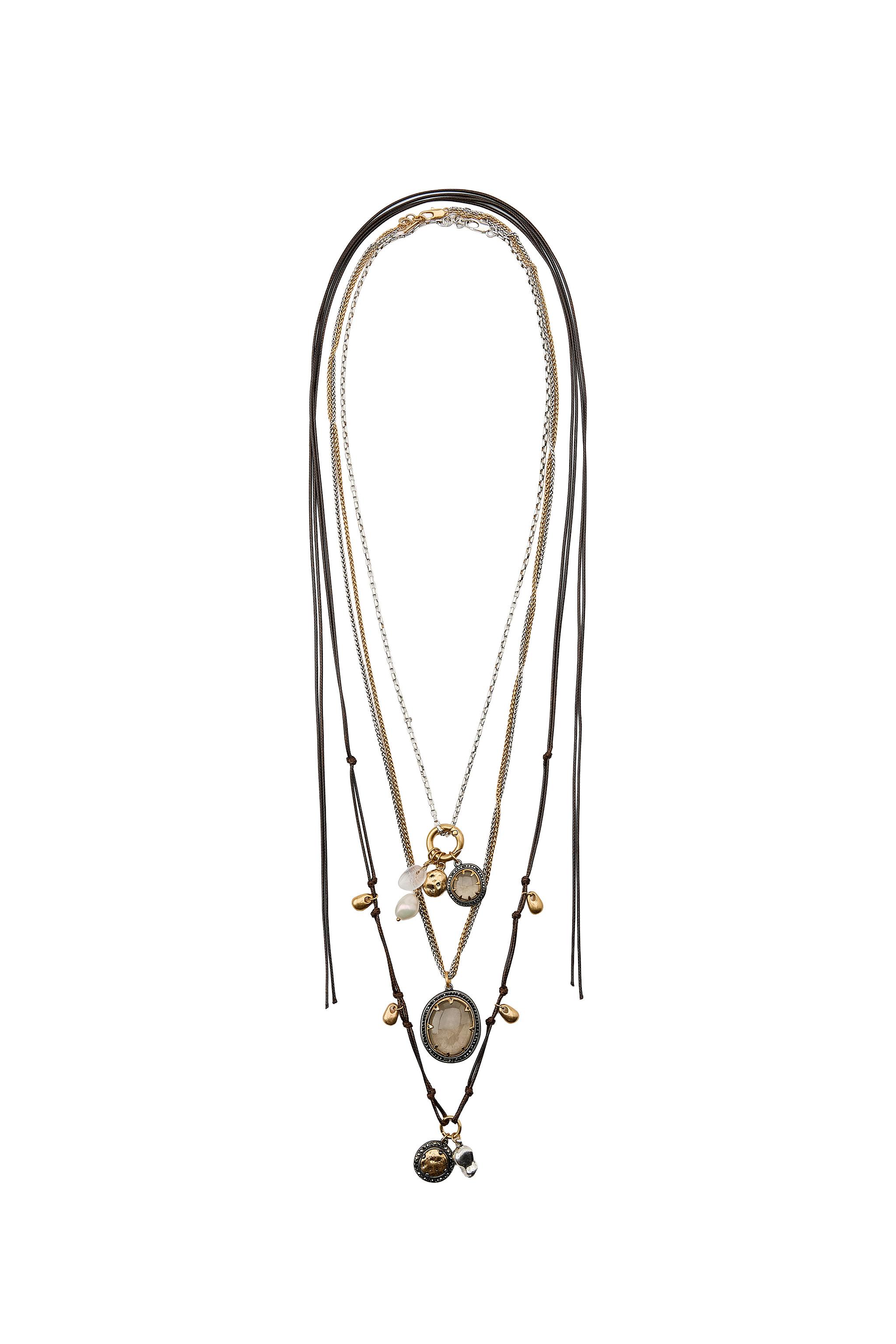 PACK OF 3 NECKLACES WITH STONES AND CHARMS - Gold / Silver | ZARA PACK OF 3 NECKLACES WITH STONES AND CHARMS - Gold / Silver | ZARA