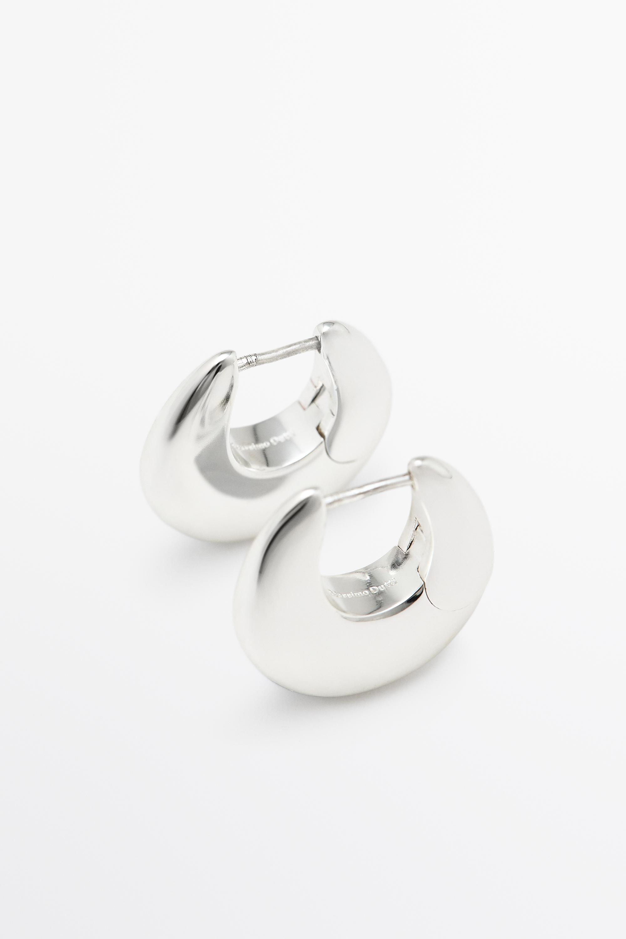 XS oval hoop earrings