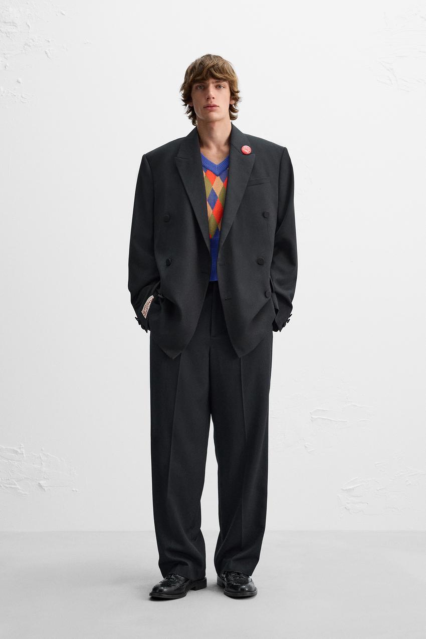 スーツパンツ X HARRY LAMBERT - ネイビーブルー | ZARA Japan / 日本