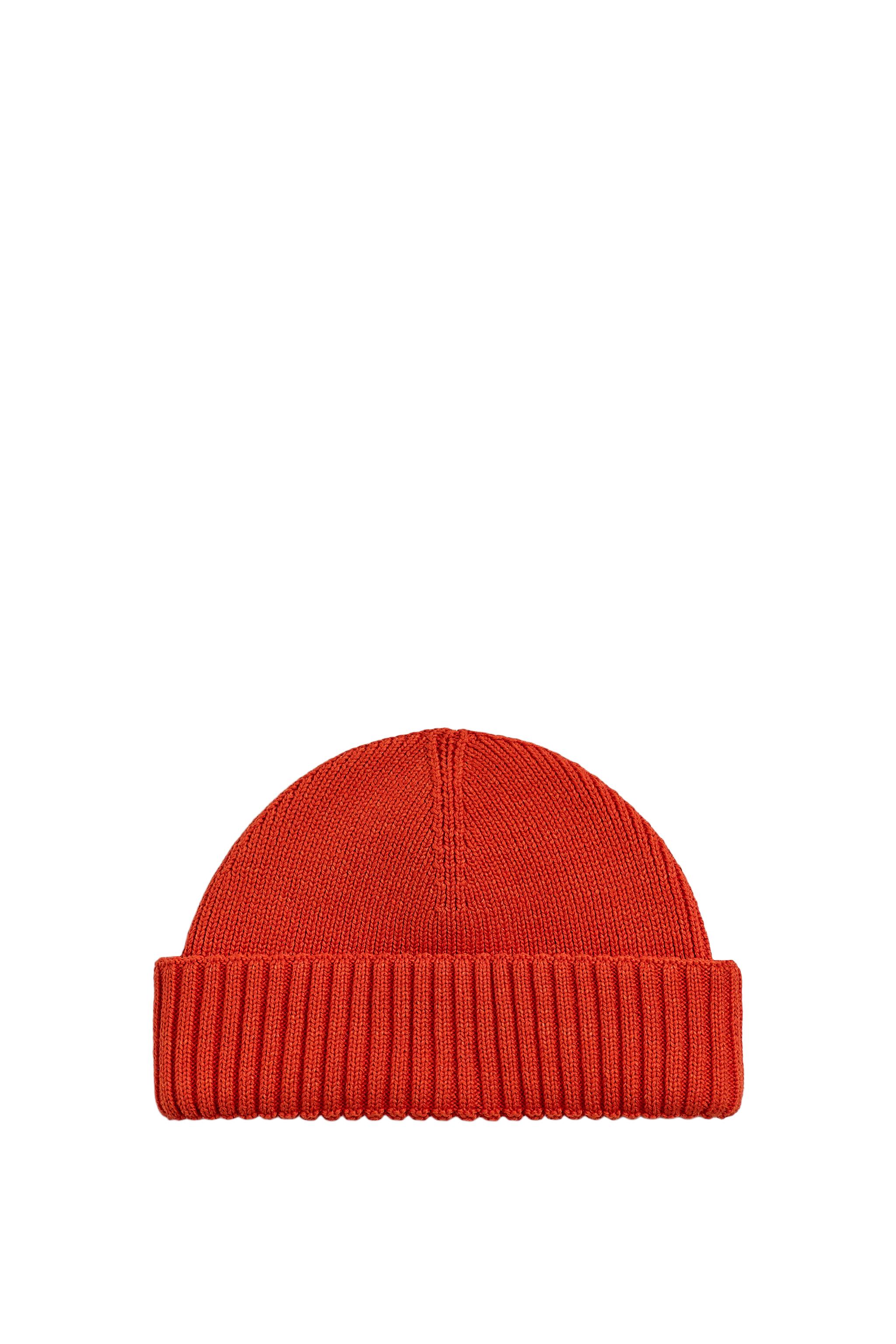 BASIC SHORT HAT - Orange | ZARA United States