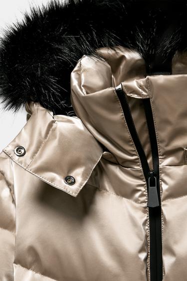 WATER-RESISTANT WINDPROOF DOWN JACKET RECCO® TECHNOLOGY SKI COLLECTION - Gold by Zara - Image 8