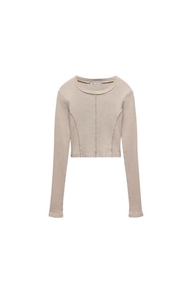WASHED RIB TOP