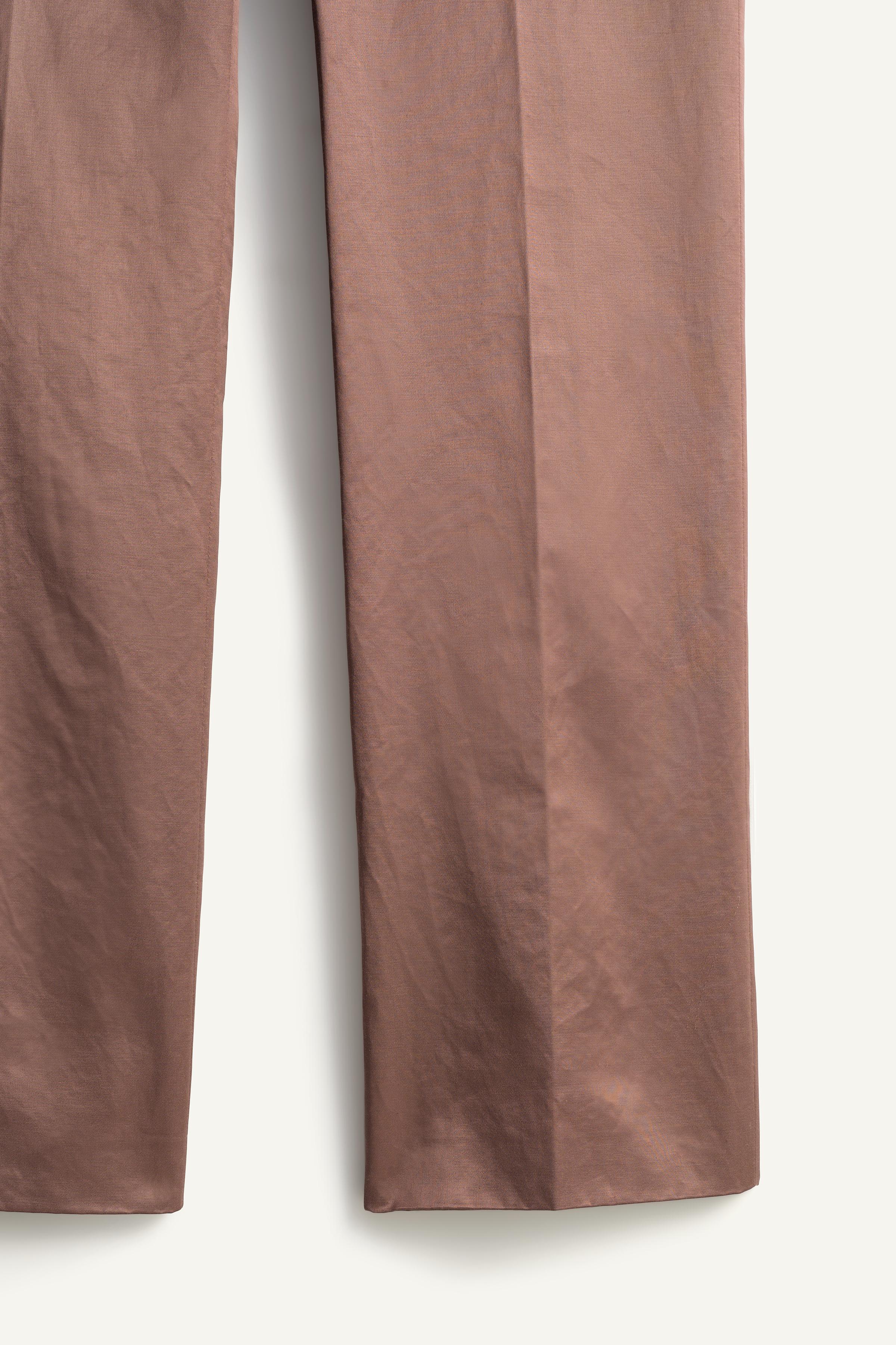 PANTALON SATINÉ STRAIGHT FIT