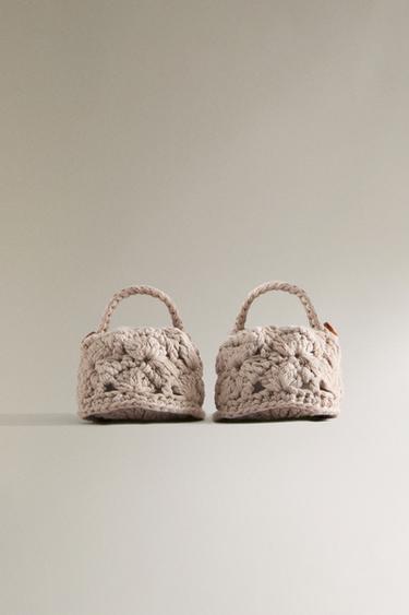 CHUNKY KNIT BALLERINAS - Light beige by Zara - Image 2