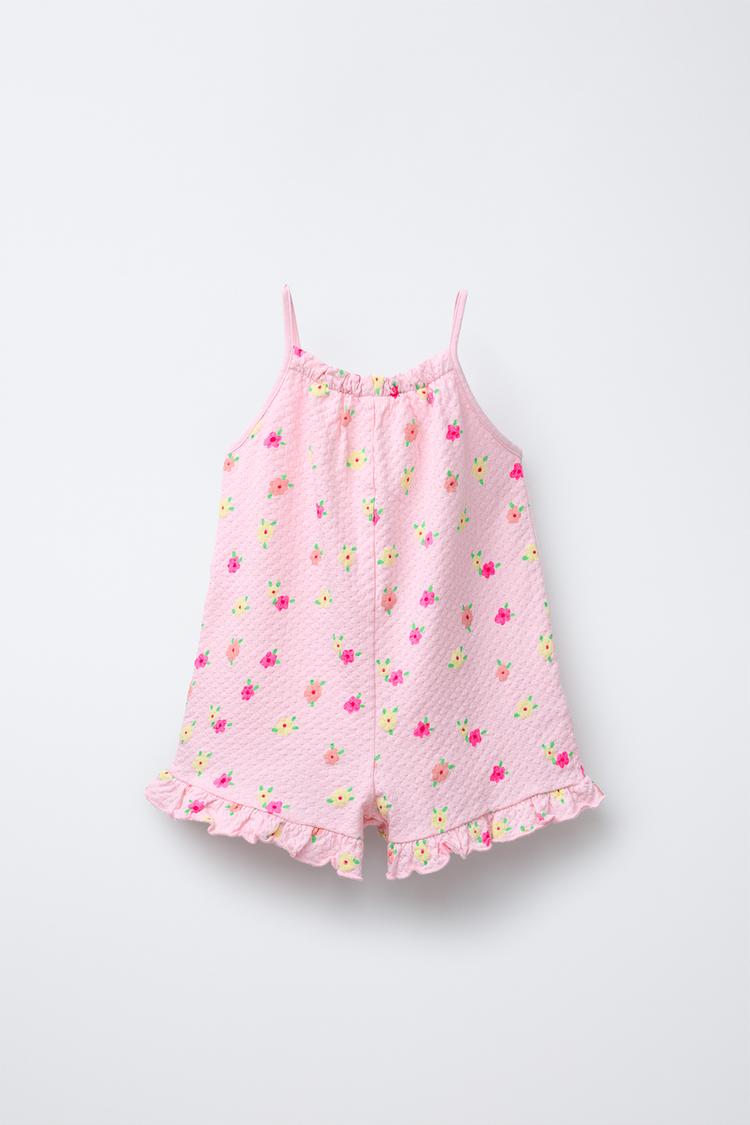 MONO CORTO ESTRUCTURA ESTAMPADO Rosa ZARA Chile