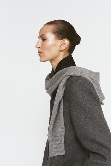 FITTED MANTECO WOOL COAT ZW COLLECTION LIMITED EDITION - Dark grey by Zara - Image 4