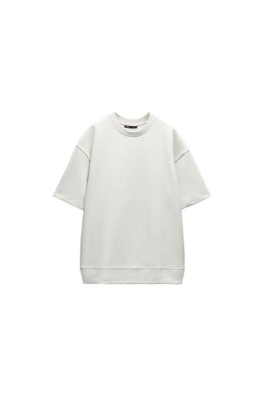 SHORT SLEEVE OVERSIZE SWEATSHIRT