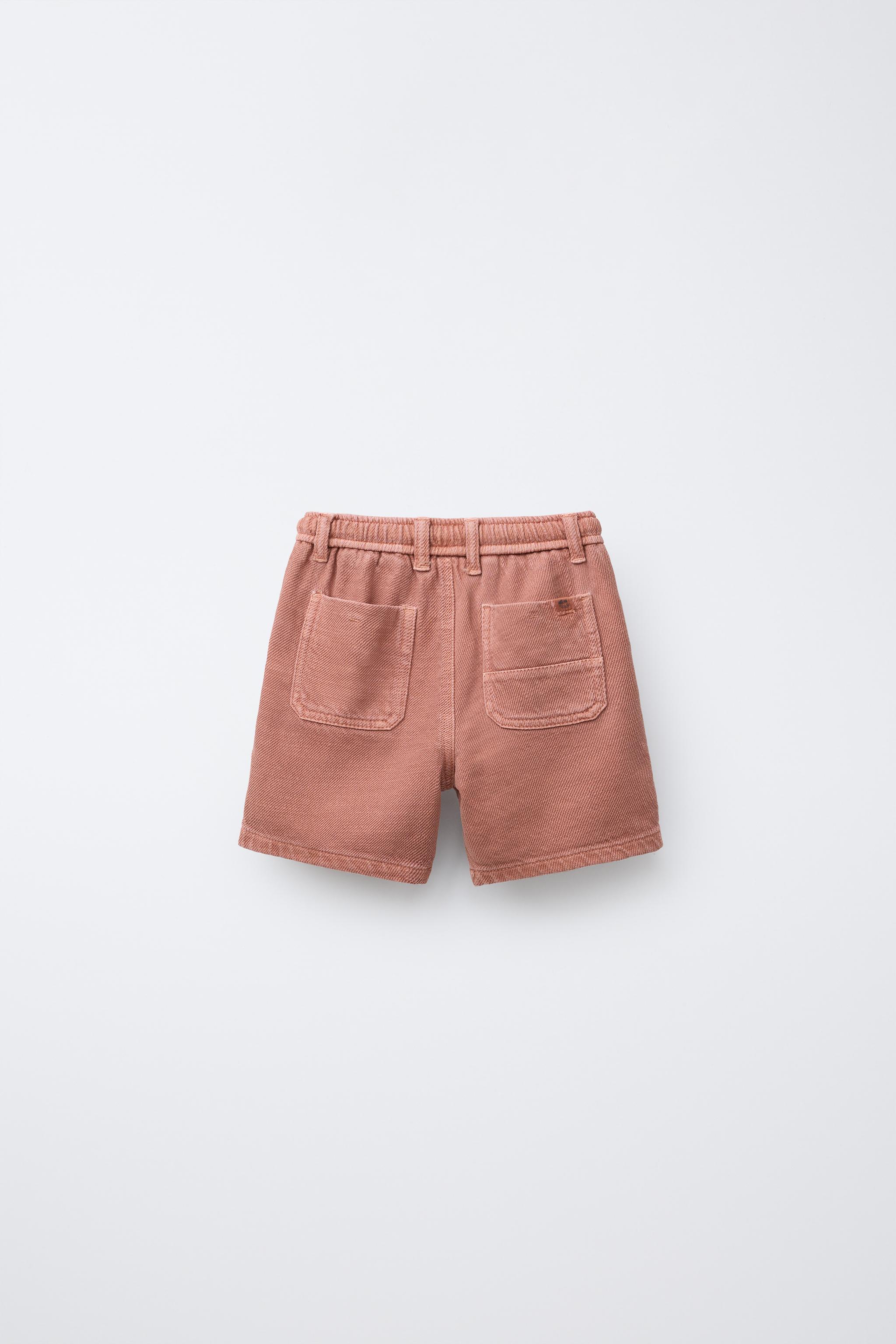 【COLOR iN ID】Pocket Brushed Bermuda Pants Bermuda Cargo Shorts
