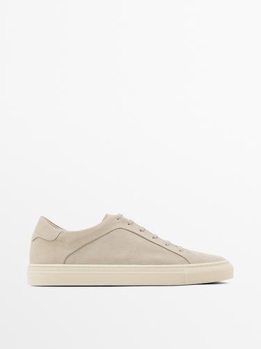 Zara Leather trainers - Ecru - Image 0
