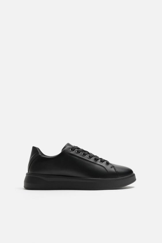 Zara España Zapatillas Zara Blancas Hombre Deportivas Negras