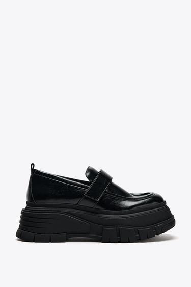 MOCASSIM COM PLATAFORMA - Preto da Zara - Imagem 0
