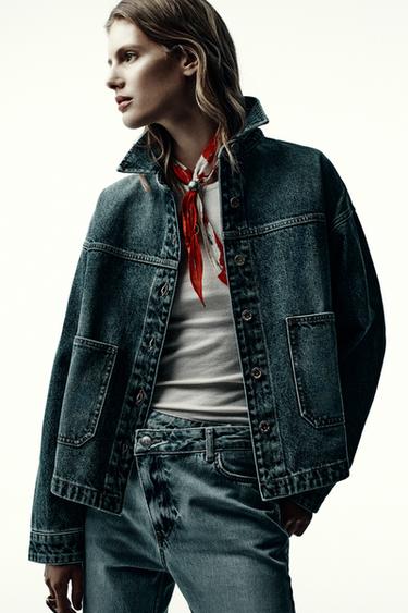 Z1975 DENIM JACKET - Mid-blue by Zara