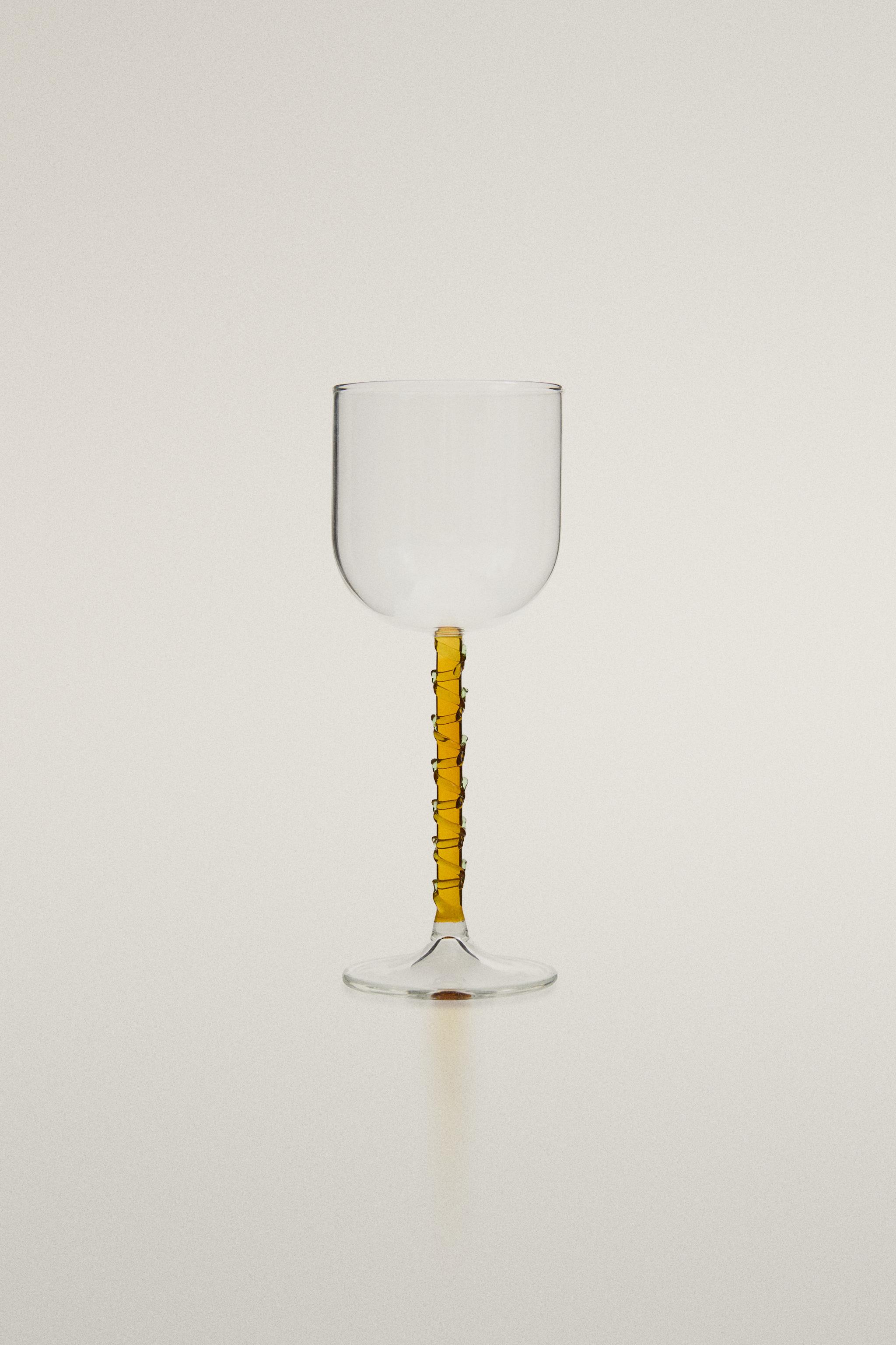 BOROSILICATE GLASS WITH COLOURED STEM