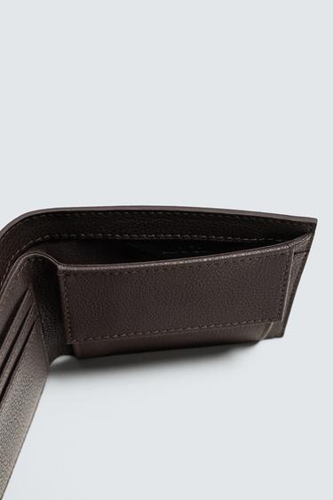 PORTEFEUILLE TEXTURÉ - Marron de Zara - Image 3