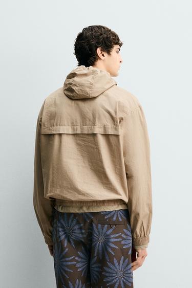 BLOUSON KANGOUROU RELAXED FIT À CAPUCHE - Beige de Zara - Image 2