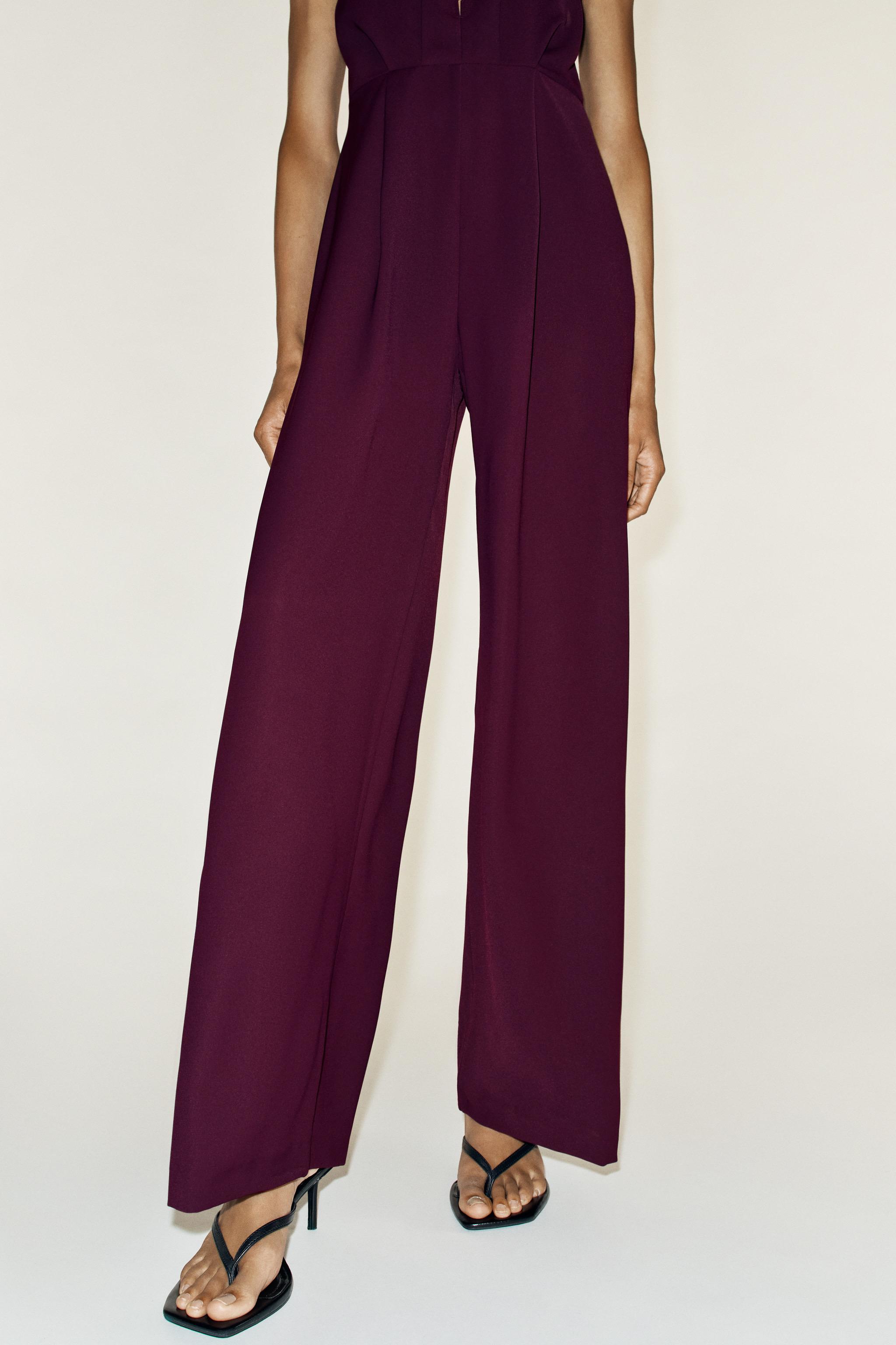 Zara COLLAR DETAIL JUMPSUIT — фото 4