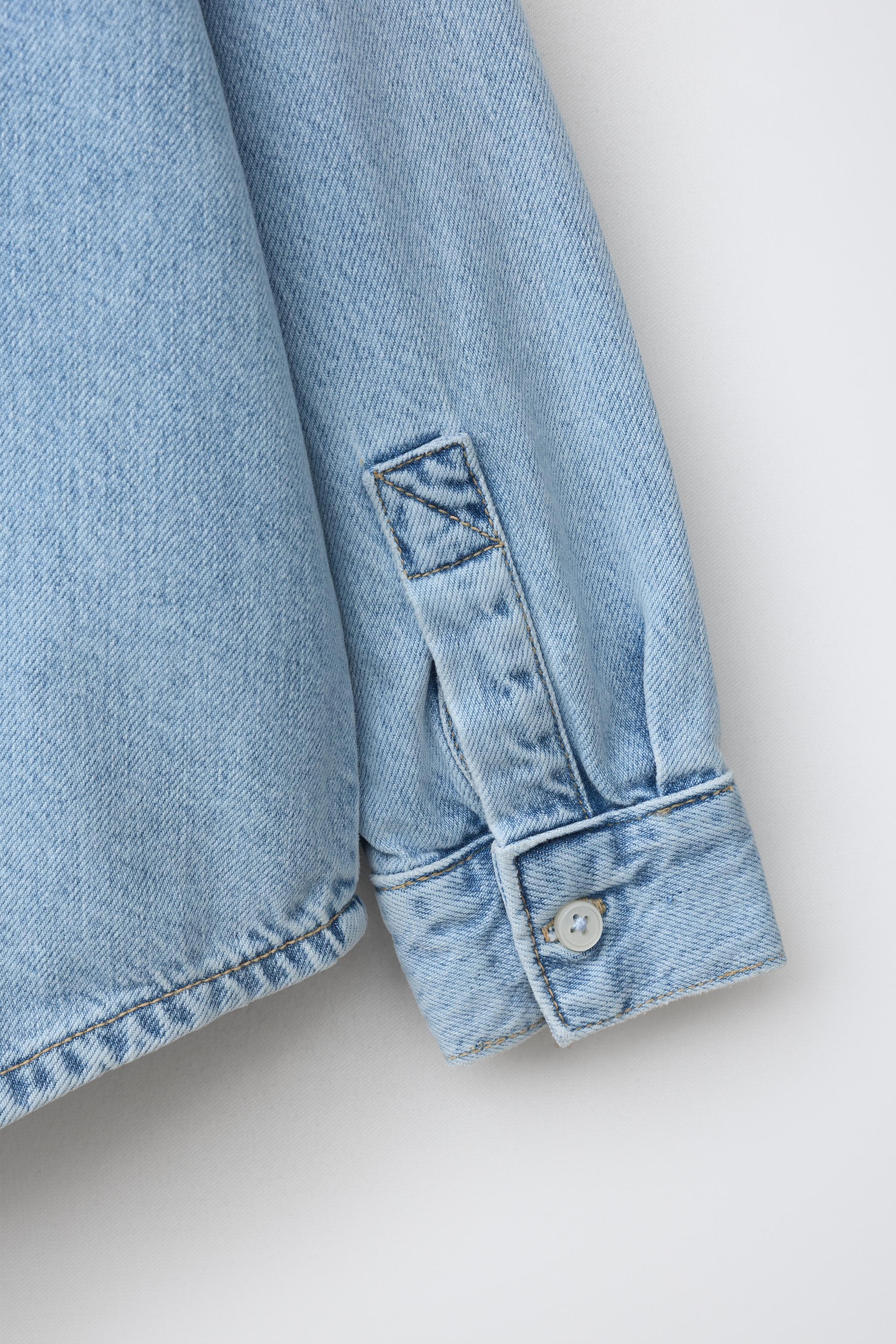 Детские рубашки Zara DENIM SHIRT — фото 6
