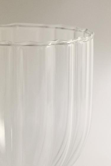 BOROSILICATE GLASS WITH COLOURED STEM - Mustard by Zara - Image 4