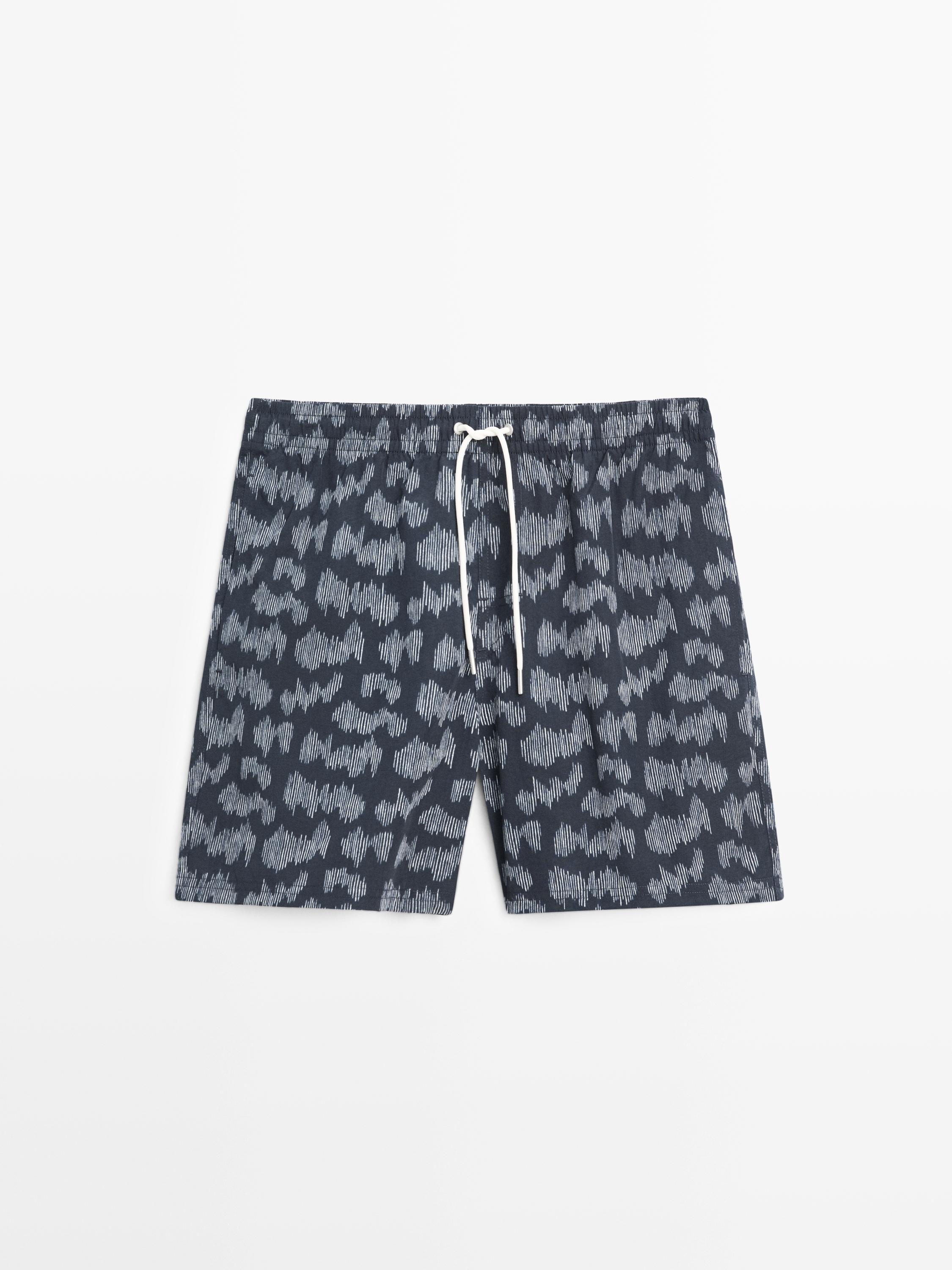Printed swimming trunks