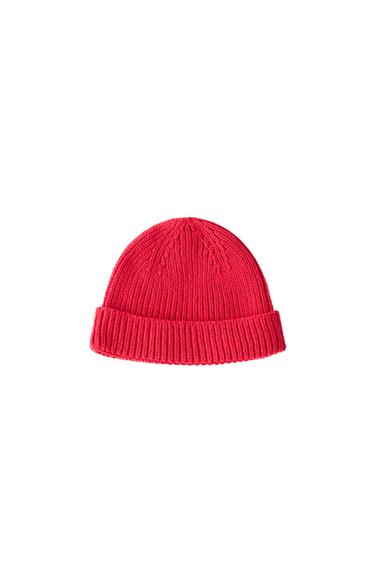 PLAIN KNIT HAT — Navy blue 1