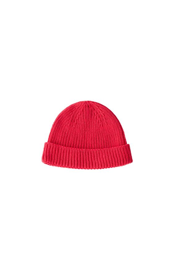 Zara PLAIN KNIT HAT - Navy blue - Image 0