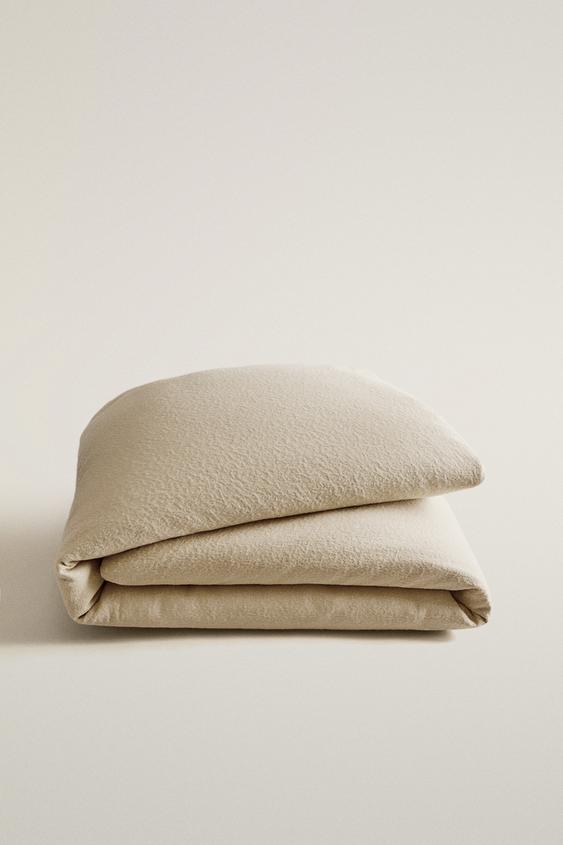 COLCHA DE ALGODÃO JACQUARD - Bege-claro da Zara - Imagem 0