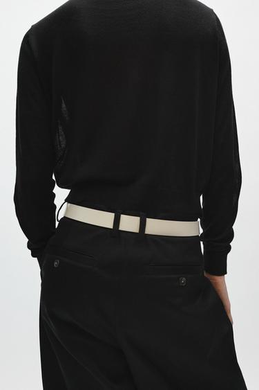 DOUBLE-LAYER KNIT JACKET - Black / White by Zara - Image 2
