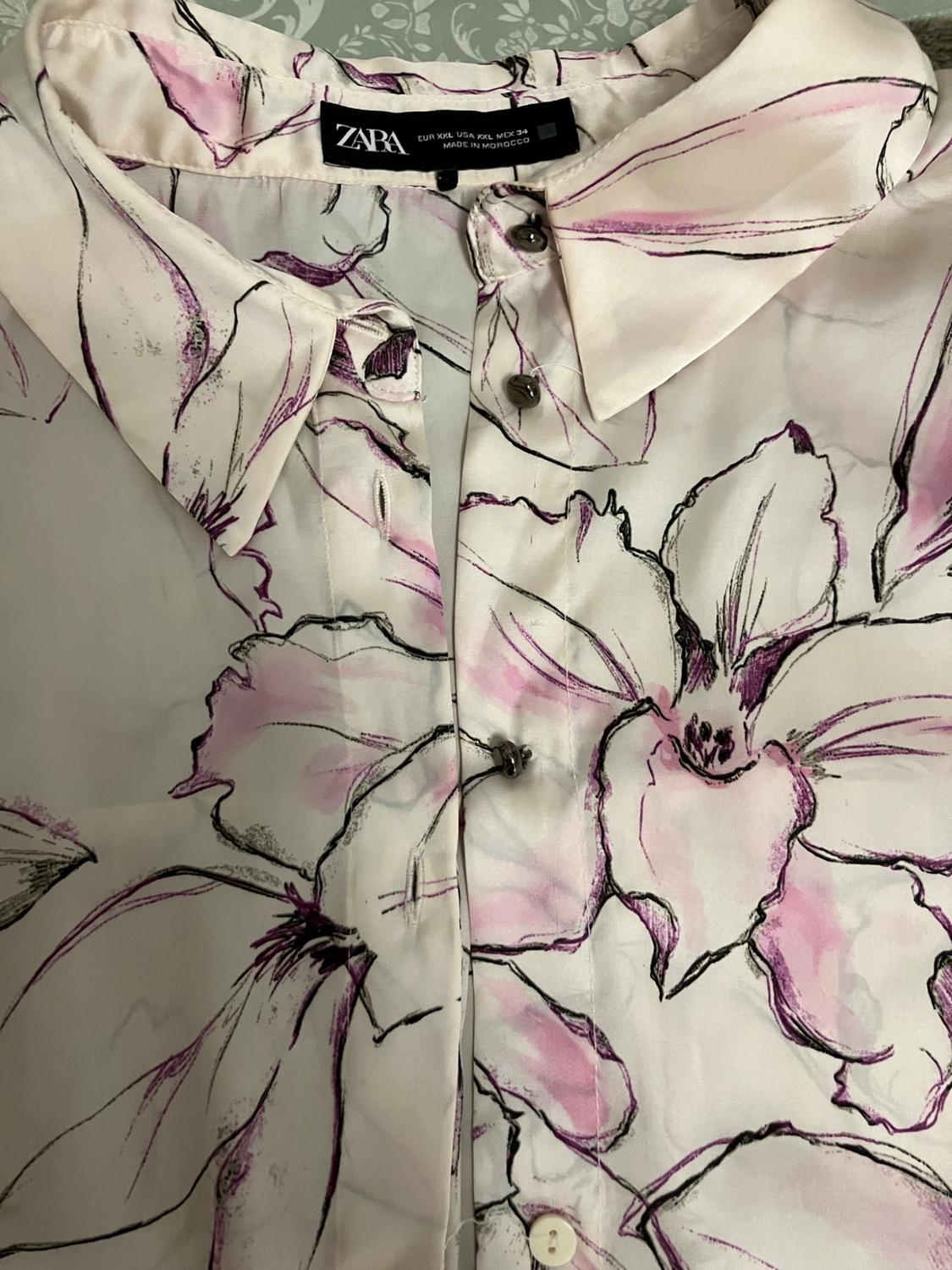 PRINTED SATIN SHIRT - Image 5