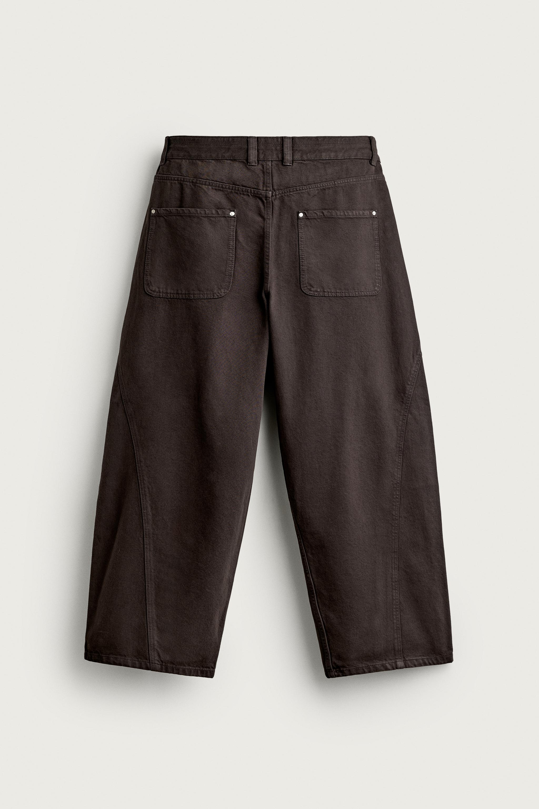 PANTALON BALLOON FIT À COUTURES